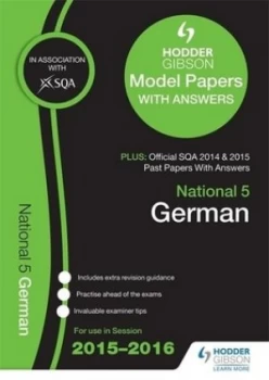 Image of National 5 German 2015/16 Sqa Past and Hodder Gibson Model Papers by Sqa Book