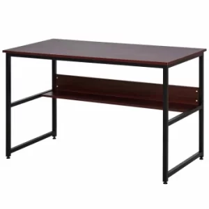 Image of Delilah Two-Tier Writing Desk, Brown