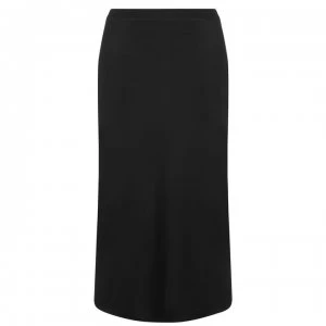 image of SET Satin Midi Skirt - Black 9990