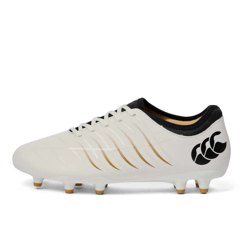 Image of Canterbury Phoenix 2 Team Mens Firm Ground Rugby Boots White male 8 (42.5)