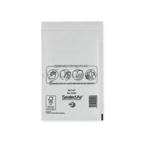 image of Mail Lite Bubble Postal Bag White B00-120x210 (Pack of 100) 101097839