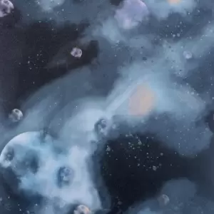 Image of Arthouse Out Of This World Wallpaper - Navy