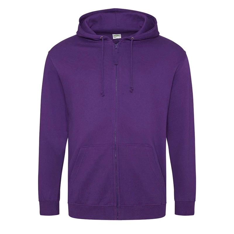 Image of AWDis AWDis Men Full Zip Hoodie in Lavender Size: Small Lavender S Male 5063238623071