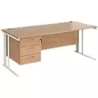 image of Dams International Desk MCM18P3WHB 1,800 x 800 x 725 mm