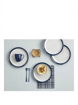 image of Denby Elements Dark Blue Dinner Plates ; Set Of 4