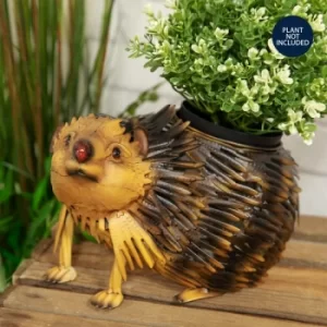 image of Country Living Handmade Metal Hedgehog Planter