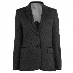Image of Gant Dogtooth Blazer - Dark Grey