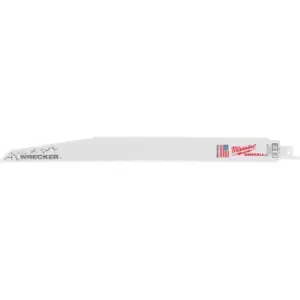 Image of Milwaukee Extra Heavy Duty WRECKER Demolition Reciprocating Sabre Saw Blades 300mm Pack of 5