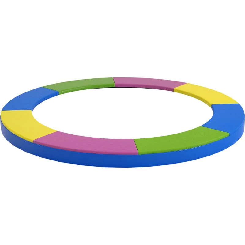 Image of SPORTNOW 10FT Trampoline Pad Spring Cover, Waterproof, Multi-Colored Multi