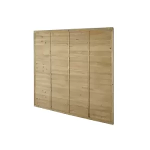 Image of 6ft x 6ft (1.83m x 1.83m) Pressure Treated Superlap Fence Panel - Pack of 3 (Home Delivery)