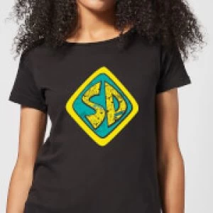 Scooby Doo Emblem Womens T-Shirt - Black - 4XL - Black