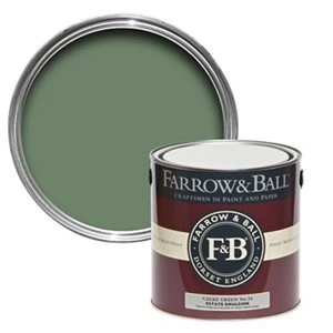 Image of Farrow & Ball Estate Calke green No. 34 Matt Emulsion Paint 2.5L