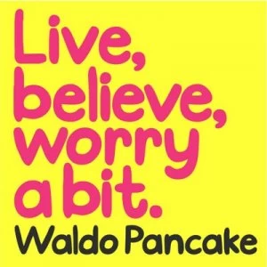 Image of Live Believe Worry a Bit by Waldo Pancake Hardback