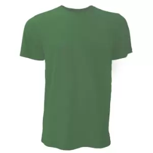 Image of Canvas Unisex Jersey Crew Neck T-Shirt / Mens Short Sleeve T-Shirt (S) (Heather Forest)