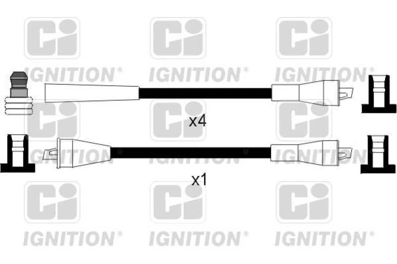 Image of QUINTON HAZELL Ignition lead set QUINTON HAZELL XC917