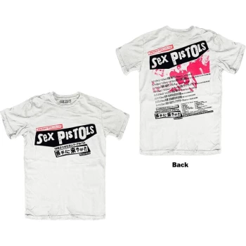 Image of The Sex Pistols - Filthy Lucre Japan Unisex Large T-Shirt - White