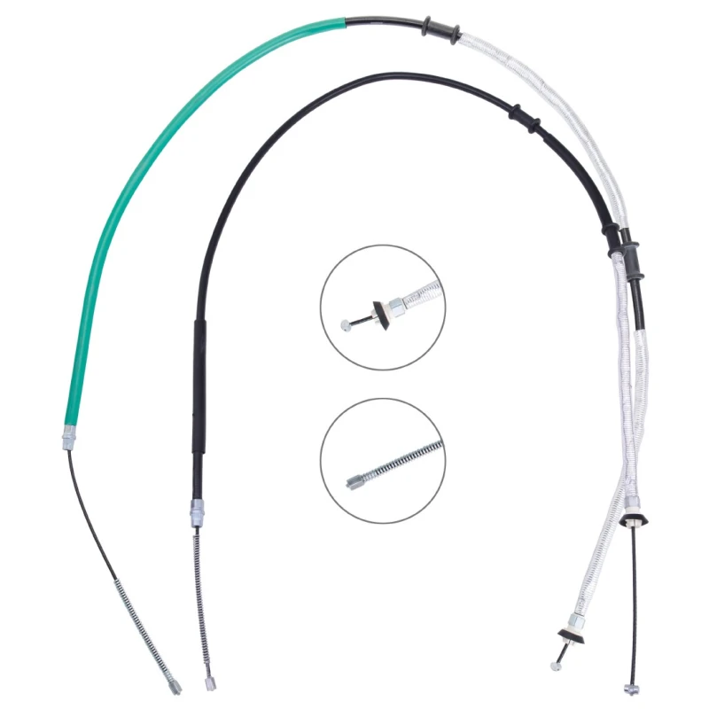 Image of RIDEX 124C1279 Brake Cable Left, 1784/1458mm Cable,parking brake (124)
