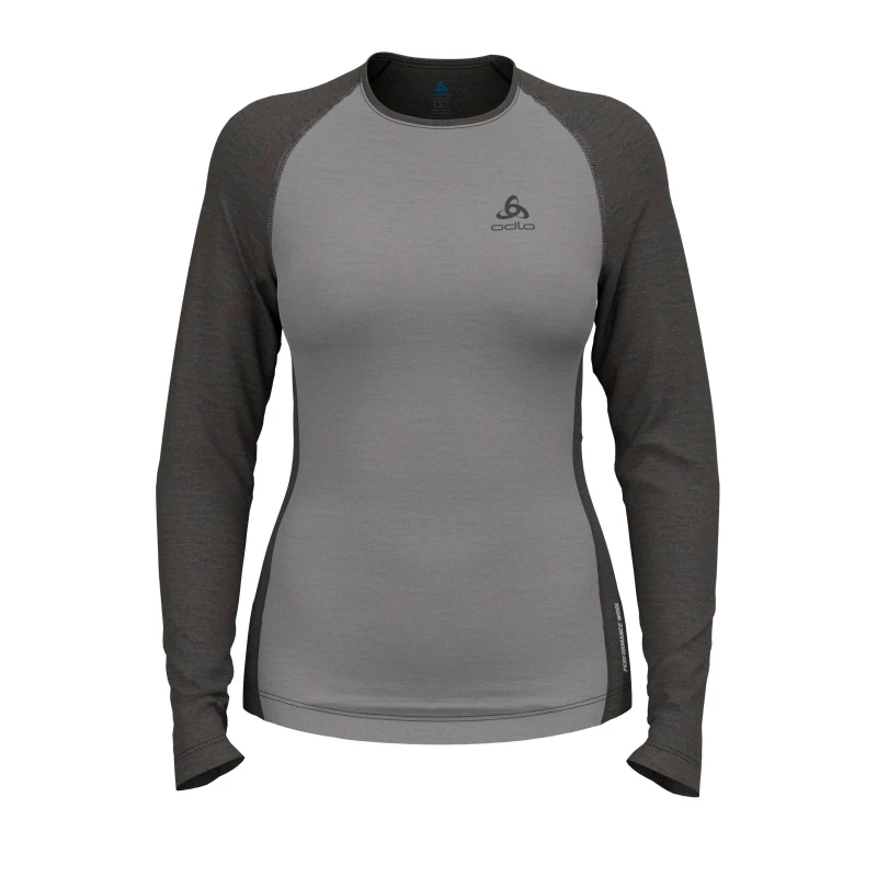Image of Odlo Womens Natural Baselayer Top Grey female 14 (L)