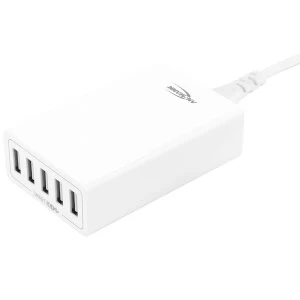 ANSMANN Compact 5 USB Port High Speed Intelligent Charger UK and EU Plugs White