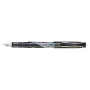 image of Zebra Fuente Disposable Fountain Pen Black Pack of 12