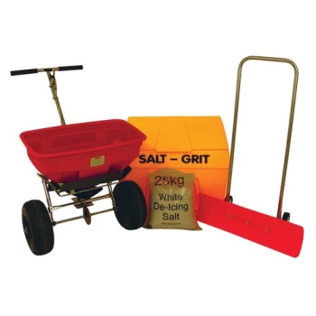 Winter Car Park Kit ( 200 litre grit bin snow plough snow pusher) 385077