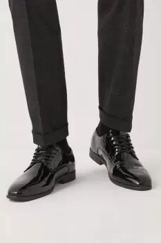 Image of Mens Ralph Patent Lace Up Dress Shoe