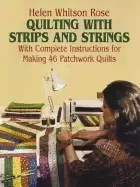 Image of quilting with strips and strings