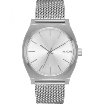 image of Nixon Time Teller Milanese All Silver Stainless Steel Watch