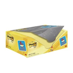 Image of Post-It Canary Yellow 76x127mm Value Pack 655CY-VP20 PK20