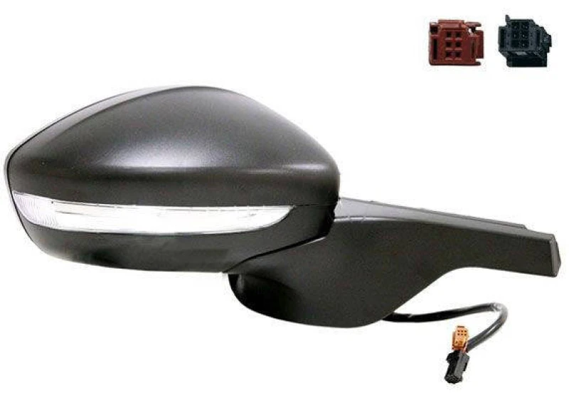 Image of ALKAR 6126881 Wing mirror Right, Electric, Convex Outside Mirror (50)