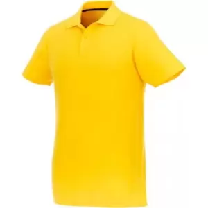 image of Elevate Mens Helios Short Sleeve Polo Shirt (L) (Yellow)