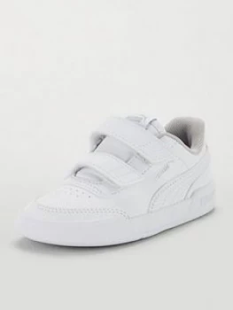 image of Puma Caracal V Infant Trainers - White/Silver