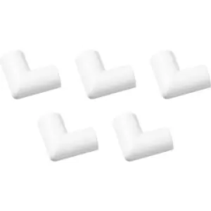 image of D Line Trade D-Line Trunking Flat Bends Micro+ (5 Pack)