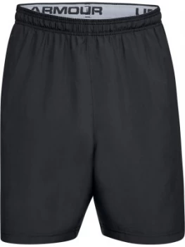 image of Urban Armor Gear Mens Woven Graphic Wordmark Short Black