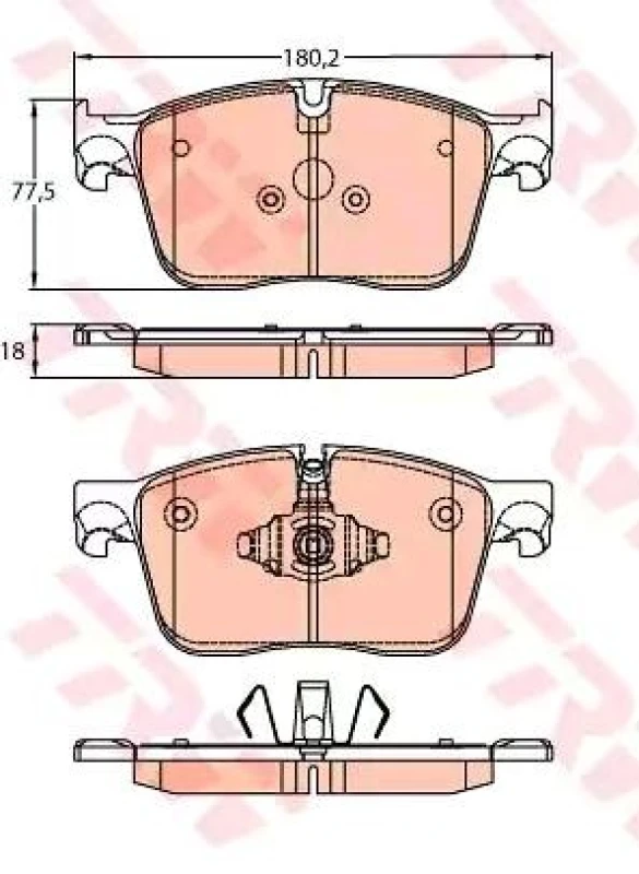 Image of Brake pad set TRW GDB2145