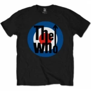 Image of The Who Target Classic Black Mens TShirt Size: Large