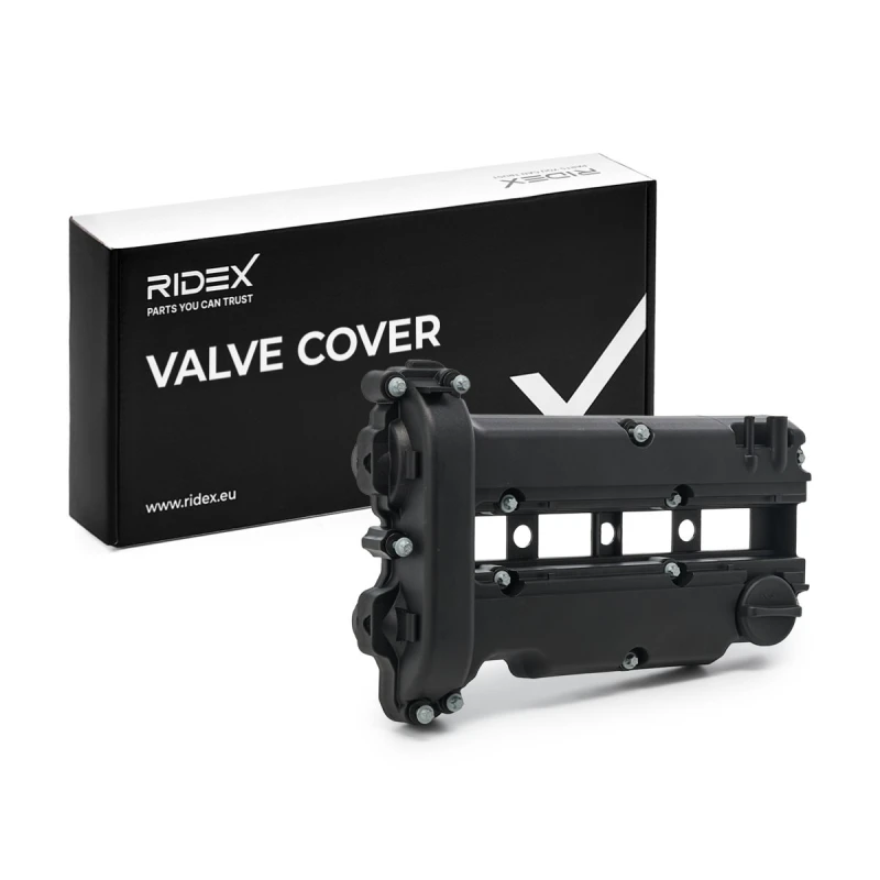 Image of RIDEX 977C0093 Rocker Cover with gasket/seal Plastic Rocker Cover (977)