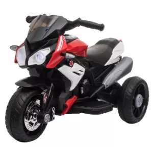 Reiten Kids Electric Motorcycle Ride On Toy 6V with Music, Horn & Lights - Red