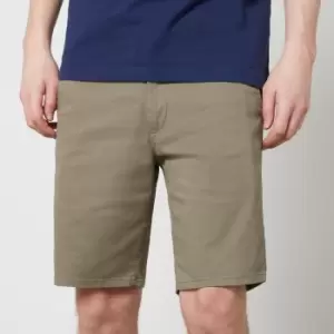 Image of Farah Hawk Stretch-Cotton Twill Chino Shorts - W36