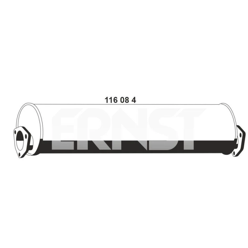 Image of ERNST 116084 Rear silencer End Silencer (3437)