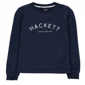 Image of Hackett Hacket Logo Sweater - Navy