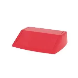 image of Addis 60 Litre Fliptop Bin Lid Red 512568 AG13882