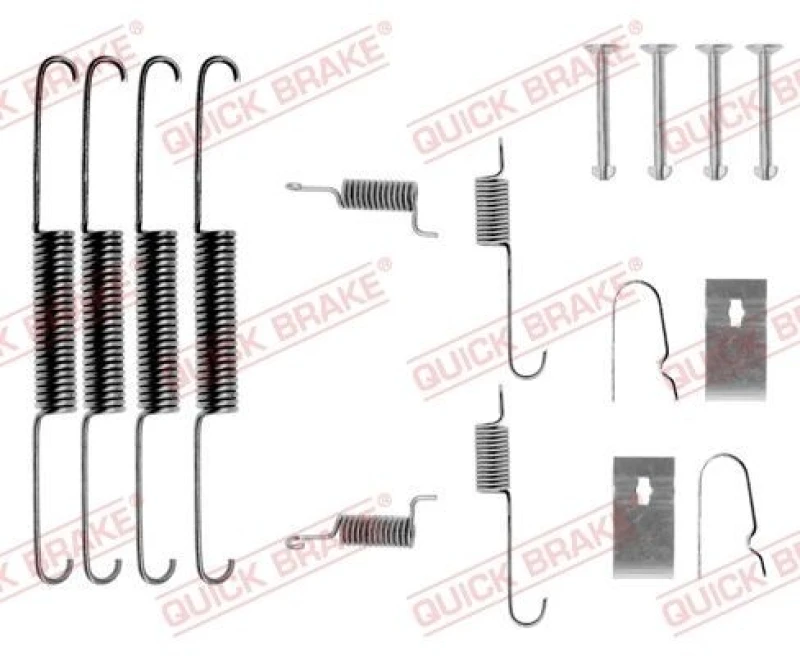 Image of QUICK BRAKE Brake shoe fitting kit QUICK BRAKE 105-0664