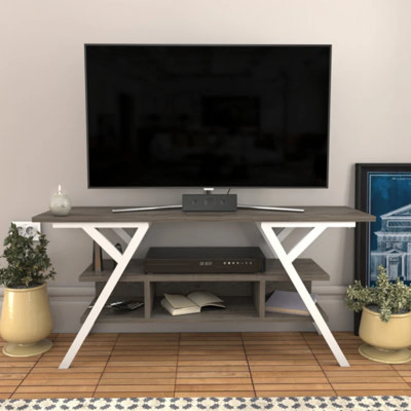 Image of Decorotika Minerva TV Stand TV Unit For Tv's Up To 55" White Wenge