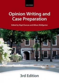Image of Opinion Writing and Case Preparation by The City Law School Book