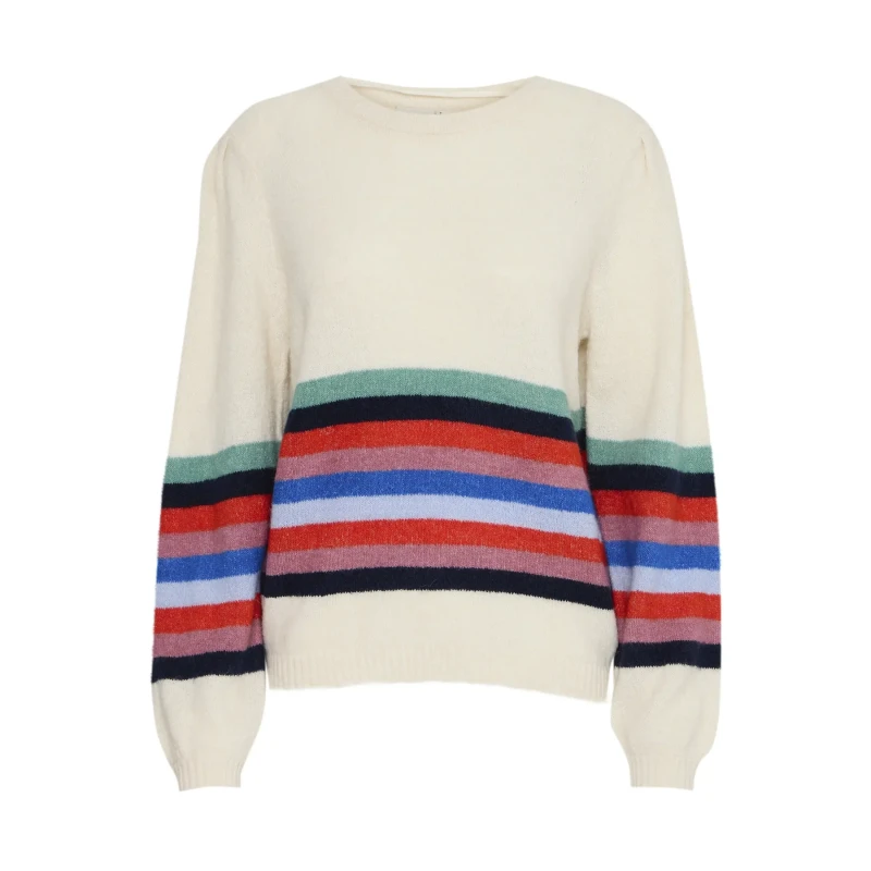 Image of Ichi Woman sweater Ichi Dusty Stripe Multicolore Female M