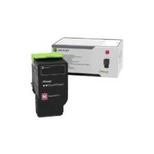 image of Lexmark 78C0U30 Magenta Laser Toner Ink Cartridge