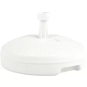 Image of Vidaxl - Umbrella Base Sand/Water Filled 20 l White Plastic Rattan White