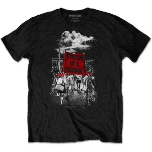 Image of System Of A Down - Banner Marches Unisex Large T-Shirt - Black