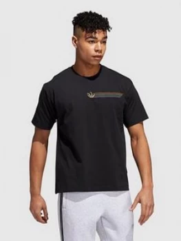 image of adidas Originals Pride Graphic T-Shirt - Black Size M Men